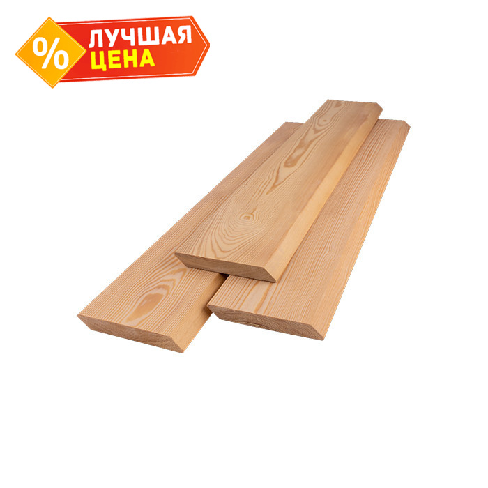 Планкен скошенный 21x120x6000 мм АВ Лиственница